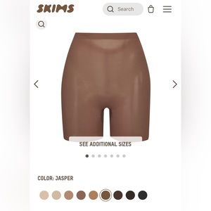 SKIMS JASPER SHEER SCULPT LOW BACK SHORT